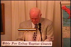 Exodus 19:1-25 –    The Wilderness of Sinai – Pastor D. A.  Waite – BFTBC<br /><br />Biblical Tutorial Bible Study of the Bible For Today Baptist Church of Collingswood, New Jersey.	<br />Tuesday, January125, 2016<br /><br />The BFTBC streams its services live each Sunday morning at 10:00 am ET over https://biblefortoday.org/flow_player.htm<br />		<br />Pastor D. A. Waite<br />Bible For Today Baptist Church<br />900 Park Avenue				<br />Collingswood, NJ 08108<br /><br />https://www.BibleForToday.org<br />856-854-4747	<br /><br />https://www.sermonaudio.com/biblefortoday<br />https://vimeo.com/biblefortoday<br />\https://www.godtube.com/biblefortoday/<br /><br />https://www.youtube.com/watch?v=YClE0KjFa-g&list=UUg1xGFDgLaxgOtFJ4yK4S8w<br /><br />https://www.facebook.com/pages/The-Bible-For-Today/111060712302527<br /><br />Exodus 19:1-25<br /><br /> In the third month, when the children of Israel were gone forth out of the land of Egypt, the same day came they into the wilderness of Sinai.  2 For they were departed from Rephidim, and were come to the desert of Sinai, and had pitched in the wilderness; and there Israel camped before the mount.  3 And Moses went up unto God, and the LORD called unto him out of the mountain, saying, Thus shalt thou say to the house of Jacob, and tell the children of Israel;  4 Ye have seen what I did unto the Egyptians, and how I bare you on eagles' wings, and brought you unto myself.  5 Now therefore, if ye will obey my voice indeed, and keep my covenant, then ye shall be a peculiar treasure unto me above all people: for all the earth is mine:  