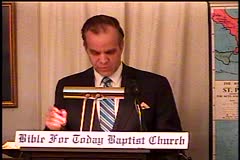 Exodus 20:1-26 –    God Spake – Daniel  Waite – BFTBC<br /><br />Biblical Tutorial Bible Study of the Bible For Today Baptist Church of Collingswood, New Jersey.	<br />Tuesday, January19,  2016 <br /><br />The BFTBC streams its services live each Sunday morning at 10:00 am ET over https://biblefortoday.org/flow_player.htm<br />		<br />Pastor D. A. Waite<br />Bible For Today Baptist Church<br />900 Park Avenue				<br />Collingswood, NJ 08108<br /><br />https://www.BibleForToday.org<br />856-854-4747	<br /><br />https://www.sermonaudio.com/biblefortoday<br />https://vimeo.com/biblefortoday<br />\https://www.godtube.com/biblefortoday/<br /><br />https://www.youtube.com/watch?v=0M_PPHHXdyQ&list=UUg1xGFDgLaxgOtFJ4yK4S8w<br /><br />https://www.facebook.com/pages/The-Bible-For-Today/111060712302527<br /><br />Exodus 20:1-26<br /><br /> And God spake all these words, saying,  2 I am the LORD thy God, which have brought thee out of the land of Egypt, out of the house of bondage.  3 Thou shalt have no other gods before me.  4 Thou shalt not make unto thee any graven image, or any likeness of any thing that is in heaven above, or that is in the earth beneath, or that is in the water under the earth:  5 Thou shalt not bow down thyself to them, nor serve them: for I the LORD thy God am a jealous God, visiting the iniquity of the fathers upon the children unto the third and fourth generation of them that hate me;  6 And shewing mercy unto thousands of them that love me, and keep my commandments.  