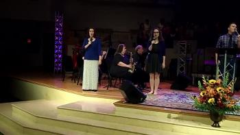 Aloma Baptist Church's praise team and choir lead in singing "All Hail The Power of Jesus Name".  Aloma continues to worship the Lord.