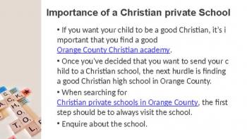 Best christian private school in OC 