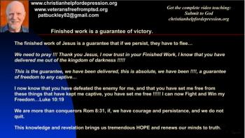 The best prayer for depression is a prayer based on what Jesus has already accomplished from the finished work of the cross, and this finished work is a guarantee of freedom to any captive. More Info: http://www.christianhelpfordepression.org/best-prayer-for-depression-part-3/