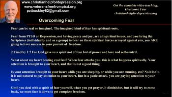 Depression panic attacks and Fear  