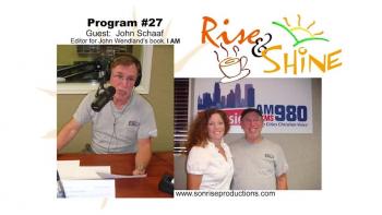 Jolene welcomes John Schaaf, Editor for John Wendland's forthcoming book, "I AM".