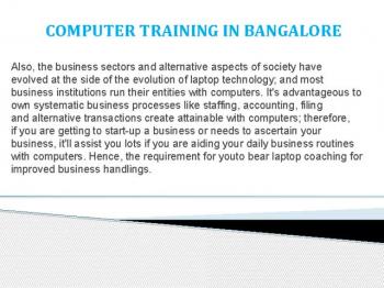 computer education in bangalore  