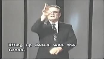 Pastor Lloyd Couch preaching on "Lift Up Jesus"