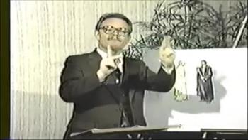 Pastor Lloyd Couch preaching on "Love and Jealousy" in ASL and voice for the Deaf