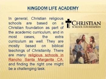 CHRISTIAN RELIGIOUS SCHOOLS 
