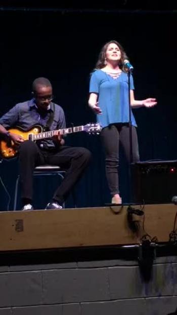 15 year old girl sings Oceans by Hillsong United @ SWHS Talent Show 
