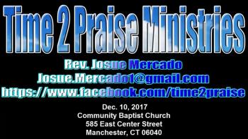 December 10, 2017 Sermon at Community Baptist Church 