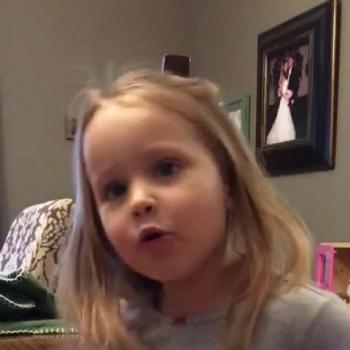 A little girl's interpretation of the three gifts given to baby Jesus by the Magi.