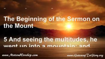 Sermon On The Mount The Beatitudes