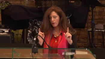 Jolene Marek speaks at a women's breakfast at LovePower in Minneapolis about the coming revival in America.