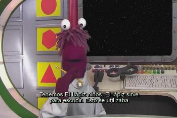  Ariel y Boton  saben  con que  escribir...