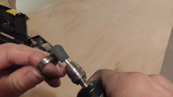 The Idahoan discusses some of the symbolism behind the materials used to make wedding rings, and proceeds to machine a titanium ring.