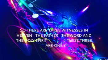 1 John 5:7 memory verse written for Children's Ministry.