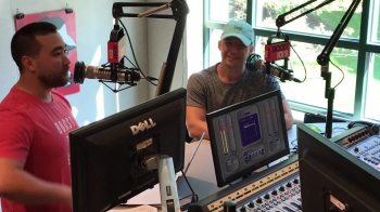 Branan Murphy is interviewed on the new BOOST 101.9 morning show with hosts JBo and Yoshi.