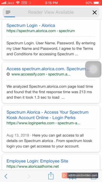 Login Process of Spectrum Alorica Kiosk Online 