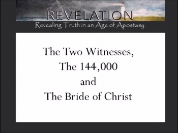 There are many different takes on the subject of who the 144,000 and the two witnesses are. This is my contribution. For more details, please check out my book on Revelation.  <br />https://www.barnesandnoble.com/w/understanding-the-book-of-revelation-h-deborah-shively/1128123478?ean=9781985610699<br />You can also visit christianlifebooks.com for an audio sample. Thanks and God bless.<br />