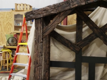 A Nativity Story Beginning the Set Build 