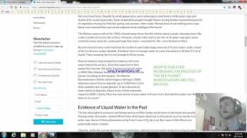 Is there Really Life on Mars