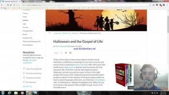 Halloween and the Gospel of Life