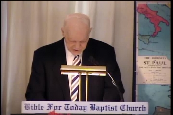 Christ’s True Tabernacle  –  Hebrews 8:1-6     –  Pastor D. A. Waite  –  BFTBC				<br />						  Now of the things which we have spoken this is the sum: We have such an high priest, who is set on the right hand of the throne of the Majesty in the heavens;  2 A minister of the sanctuary, and of the true tabernacle, which the Lord pitched, and not man.  3 For every high priest is ordained to offer gifts and sacrifices: wherefore it is of necessity that this man have somewhat also to offer.  4 For if he were on earth, he should not be a priest, seeing that there are priests that offer gifts according to the law:  5 Who serve unto the example and shadow of heavenly things, as Moses was admonished of God when he was about to make the tabernacle: for, See, saith he, that thou make all things according to the pattern shewed to thee in the mount.  6 But now hath he obtained a more excellent ministry, by how much also he is the mediator of a better covenant, which was established upon better promises. <br /><br />The Bible For Today Baptist Church of Collingswood is an independent Baptist Church that uses and defends the King James Bible. The BFTBC believes that salvation is by grace alone, through  faith alone and in Christ alone. Bible For Today Baptist believing that the Scripture is the supreme standard for faith and practice.<br /><br />Christ Purged Our Sins By Himself – Hebrews 1:1-7 – Pastor D. A. Waite – BFTBC <br />https://www.youtube.com/watch?v=1ad0_KgkjO8&list=UUg1xGFDgLaxgOtFJ4yK4S8w<br /><br />The BFTBC streams its services live each Sunday morning at 10:00 am ET over https://biblefortoday.org/flow_player.htm<br />Also view the    LIVE  STREAM  over:  https://www.youtube.com/user/MyDailyBlessing/live  <br />  https://www.sermonaudio.com/source_detail.asp?sourceid=biblefortoday<br />	<br />https://www.BibleForToday.org	<br />https://www.facebook.com/TheBibleForToday<br />		<br /><br />https://www.sermonaudio.com/biblefortoday<br />https://vimeo.com/biblefortoday<br />\https://www.godtube.com/biblefortoday/<br />				<br />Pastor D. A. Waite					<br />Bible For Today Baptist Church						<br />900 Park Avenue<br />Collingswood, NJ 08108<br />				<br />www.BibleForToday.org<br />856-854-4747	<br /><br />Romans, BFTBC, D. A. Waite, Collingswood, Bible For Today, KJB,  Lord Jesus Christ, Bible Believing Church, Independent, <br />Christ’s True Tabernacle, high priest, the Majesty in the heavens,  the true tabernacle, sacrifices, gifts according to the law, shadow of heavenly things, Moses was admonished of God , according to the pattern ,  a more excellent ministry, the mediator of a better covenant<br /><br /><br />high priest Majesty heavens true tabernacle sacrifices gifts law shadow heavenly admonished tabernacle  pattern  excellent  mediator covenant<br /><br /><br /><br /><br /><br /><br /><br />