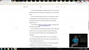 Leviticus Chapter 27