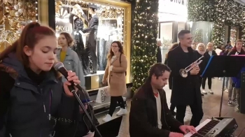 A new Christmas carol sung by a remarkable 13 year old girl from Ireland, Allie Sherlock, live in Dublin on the 8th of December 2018. Written by John Manners, it tells the story and the excitement in simple terms of the birth of Jesus Christ. <br /><br />GABRIEL, HOW CAN THIS BE?<br />Gabriel, how can this be? <br />Please, please explain to me. <br />Mary, the power of God <br />Will overshadow you. Fear not. <br />You will bear a son, <br />The holy and sacred one. <br />His father rules above. <br />Jesus be his name! <br />Eternal be his reign! <br /><br />Joseph, where will we rest, <br />Here in Bethlehem tonight?<br />Mary, no rooms to let, <br />And no one cares to help our plight. <br />But over yonder see <br />A stable and manger free, <br />And where at ease you’ll be. <br />A star is shining bright! <br />This will be our light! <br /><br />Joseph, what is that noise? <br />Baby Jesus sleeps still. <br />Mary, the shepherd boys <br />Have run with bells from down the hill, <br />And who they are I’ll ask. <br />Please tell me your story lads. <br />I wonder why so glad? <br />Joseph, we’re just boys. <br />Christ the Saviour’s born! <br /><br />Chorus <br />Christ the Saviour’s born! <br />Angels us informed. <br />Then they sang: “Fa la la low fa la low fa la lay!” <br />Our new festival chime, <br />Evermore sung at Christmas time!