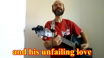 Arthur Morgan - Acoustic Guitar, Vocals, Djembe, Harmonica.<br /><br />Lift your hands and sing to the King of Kings<br />Lift your hands and sing to the King of Kings<br />Praise him for his kindness<br />and his unfailing love<br />Lift your hands and sing to the King of Kings<br />The King of Kings