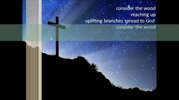 A simple expression of the good Friday cross we celebrate on Easter. 