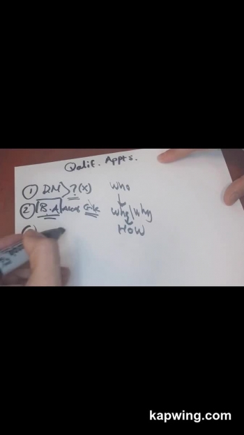 Systematically qualify appointments to increase productivity and efficiency!<br />