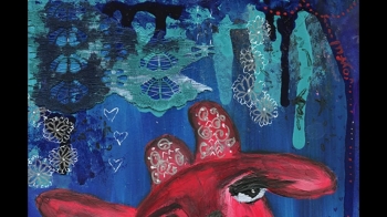 "Pink Giraffe" is a mixed media painting by artist Cherie Burbach. It was created using acrylics, lace, and paper. <br /><br />WEBSITE: http://www.cherieburbach.com/<br />INSTAGRAM: https://www.instagram.com/cherieburbach/<br />FACEBOOK: https://www.facebook.com/CherieBurbach/