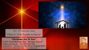 As 'Believers' we celebrate Jesus every day...but, how magical to focus on that 'night' when Jesus was born, and revisit the details of His Birth, at least once a year.<br />[47th Anniversary -- 'I Want Us To Be Together In Heaven' -- CD]<br />Recorded at SonSound.  Soundtrack by BigFeat.net<br />