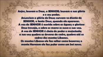 Bíblia viva na linguagem de hoje - Salmo 29