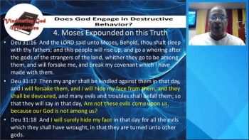 Does God Engage in Destructive Behavior (Part 9)