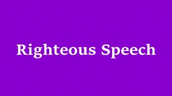 Righteous Speech 