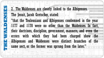 This presentation, concluding the series, looks at more of the New Testament churches through the ages, called by various names, including the Paulicians, Waldenses, and those just known as Ana-Baptists.  These podcasts are presented by the International Missionary Baptist Ministries Podcasts Service.  IMBM Podcast Service is sponsored by and a ministry of the Mayfield Drive Baptist Church, Smyrna, TN.  Comments and requests should be sent to IMBM at imbmpodcasts@gmail.com.