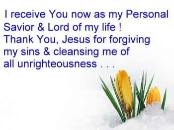 Prayer For Salvation in Christ