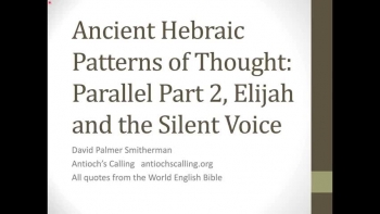 Hebraic Patterns of Thought: Parallel Part 2