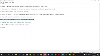 This is one of the accurate standard deviation calculators. It provides the value of Mean, Variance and standard deviation with no time and it is fully free.<br />https://standarddeviationcalculator.info/