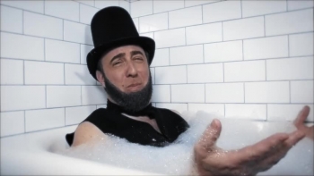 Abe Lincoln Takes A Bubble Bath 