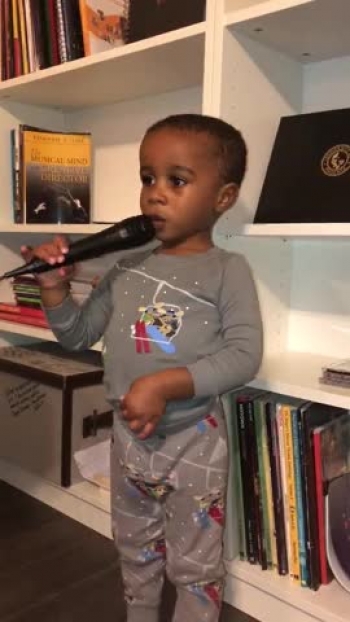 This is a moment we want to share with you. He is 2 years old. 