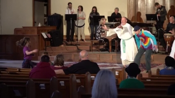 It’s a dance depicting the love of God expanding from within the trinity to the family of believers and beyond outspreading to the world around us. 