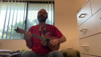 Arthur Morgan - Clapsticks, Ukulele, Vocals.<br /><br />When I am weak, I am strong<br />You are my strength, You are my song<br />When I stumble in the race<br />You lift me by your grace<br />Lord when I am weak, I am strong