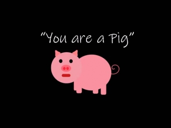 The Pastor said, You are a Pig 