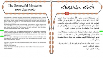 The Syriac Rosary - Sorrowful Mysteries - Maronite Madrosho, with English Translation 