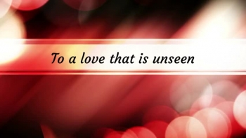 looking at one another with a agape love