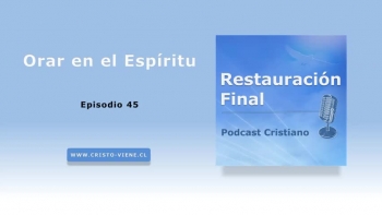 Tú eliges si orar en el Espíritu o en la carne.<br />Además:<br />¿SABÍA USTED QUE JESÚS LE AMA, Y QUE MURIÓ EN LA CRUZ POR SUS PECADOS?<br /> <br />Él ya pagó el precio por usted.<br />Sólo basta que usted lo reciba en su corazón y Reconozca que JESUCRISTO es el Señor de su vida y su Salvador.<br />Invítelo hoy a entrar en su corazón, ¡Atrévase!, y siga ahora esta oración:<br /><br />Señor Jesús:<br />●  Yo confieso que soy un pecador y te invito a entrar en mi corazón.<br />●  Perdona mis pecados.<br />●  Yo me entrego a ti.<br />●  Gracias por esta vida eterna que tú me estás dando en estos momentos.<br />●  Yo te confieso ahora como mi Señor y mi Salvador.<br /><br />Lea la Biblia y busque una iglesia cristiana para que le enseñen la Palabra de Dios. Lea Juan 3 :16<br />Visite: www.cristo-viene.cl | Podcast Restauración Final <br />- -   - -   - -   - -   - -   - -   - -   - -   - -   - -   - -   - -   - -   - -   <br /><br />¿SABÍAS  QUE JESÚS TE AMA, Y QUIERE SANARTE DE TODA ENFERMEDAD?<br />  <br />La biblia dice que Jesús llevó tus enfermedades y sufrió tus dolores para que tú ahora estés sano.<br />Sólo tienes que creer en JESÚS y pedirle que entre a tu corazón y perdone tus pecados.<br /><br />●  Repite este versículo de la biblia varias veces al día cada día: “Por las heridas de Jesús fuimos sanados y por esta promesa yo soy sano”. (los azotes que sufrió en la cruz representan tu  sanidad para este tiempo)<br />●  Tienes que creerlo con todo tu corazón porque Jesús te ama y quiere verte sano de cualquier enfermedad. (no te rindas, insiste y créele a Jesús)<br /><br />Lee la biblia y busca una iglesia cristiana. Lee Isaías 53:5<br />Visite: www.cristo-viene.cl | Podcast Restauración Final <br />- -   - -   - -   - -   - -   - -   - -   - -   - -   - -   - -   - -   - -   - -   - - <br /><br />¿Tienes problemas? envíanos tu pedido de oración a: RogaremosPorTi@gmail.com