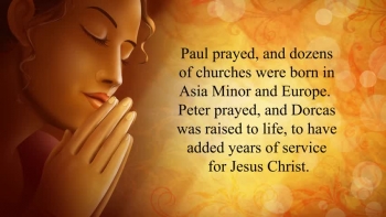 Prayer changes things