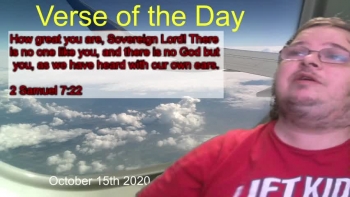 Verse of the Day<br />October 15th 2020<br />2 Samuel 7:22 